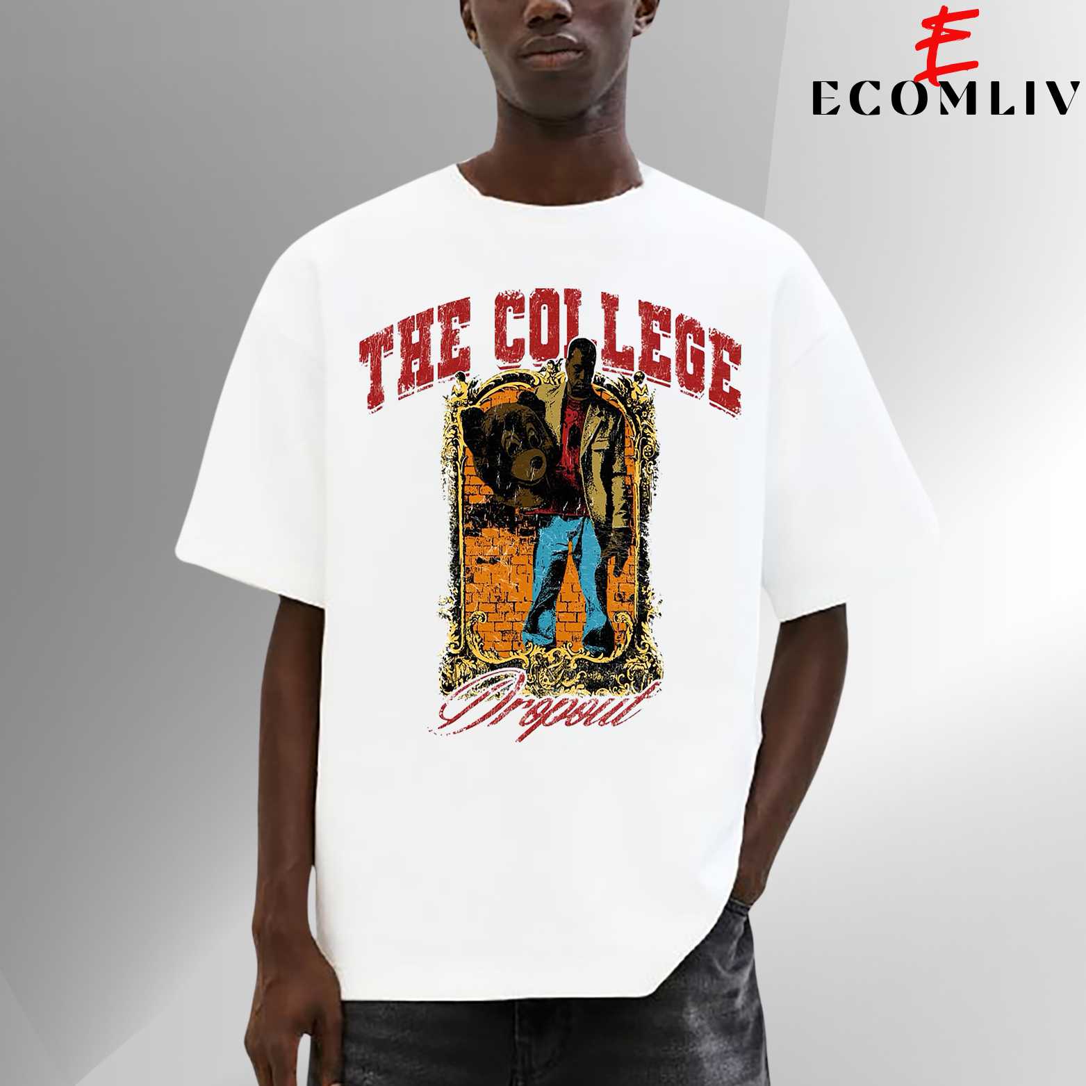 Kanye West The College Dropout Tee, Unisex Rap Album T Shirt, Hip Hop Streetwear Shirt